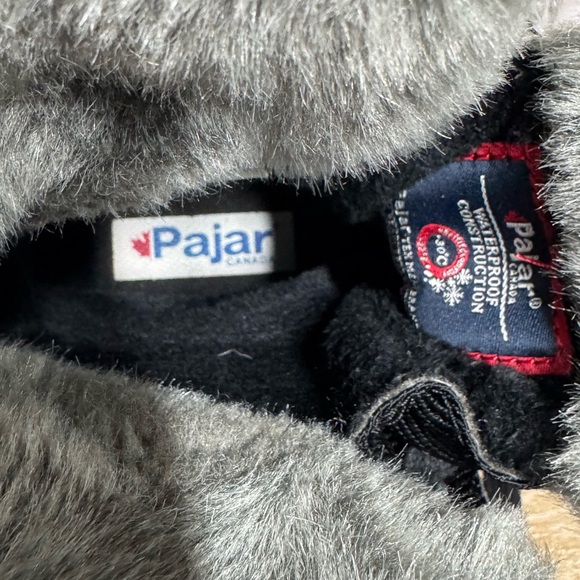 Pajar Canada Women 7-7.5 Alice Waterproof Winter Boots Black Tumbled Leather - Picture 8 of 14